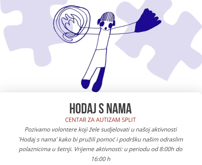 Hodaj s nama – Poziv volonterima