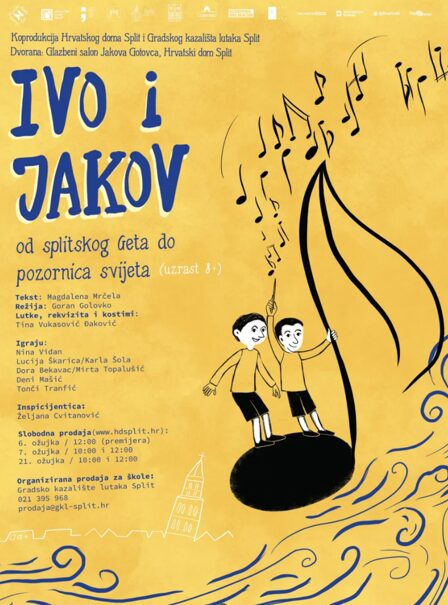 Zahvala na ustupljenim terminima predstave „Ivo i Jakov”